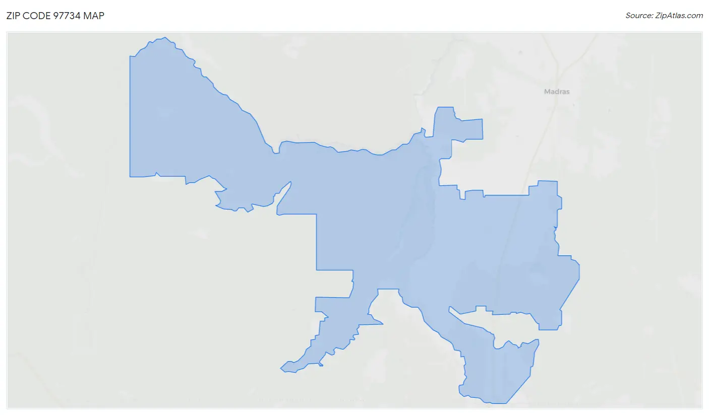 Zip Code 97734 Map