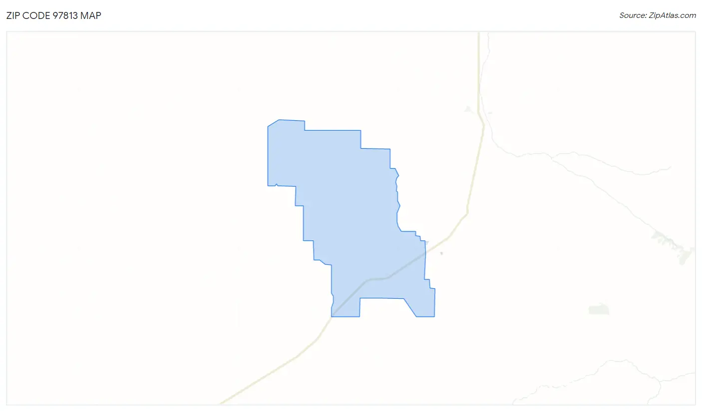 Zip Code 97813 Map