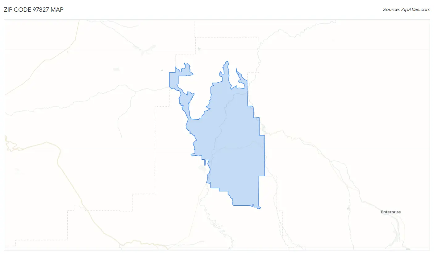 Zip Code 97827 Map