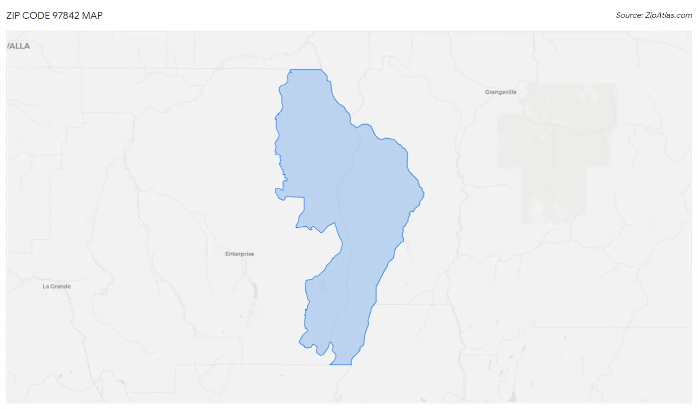 Zip Code 97842 Map