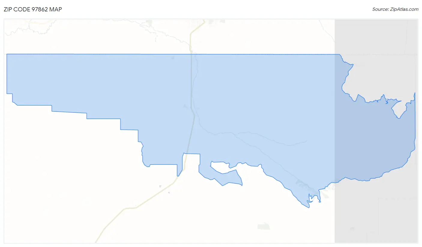 Zip Code 97862 Map