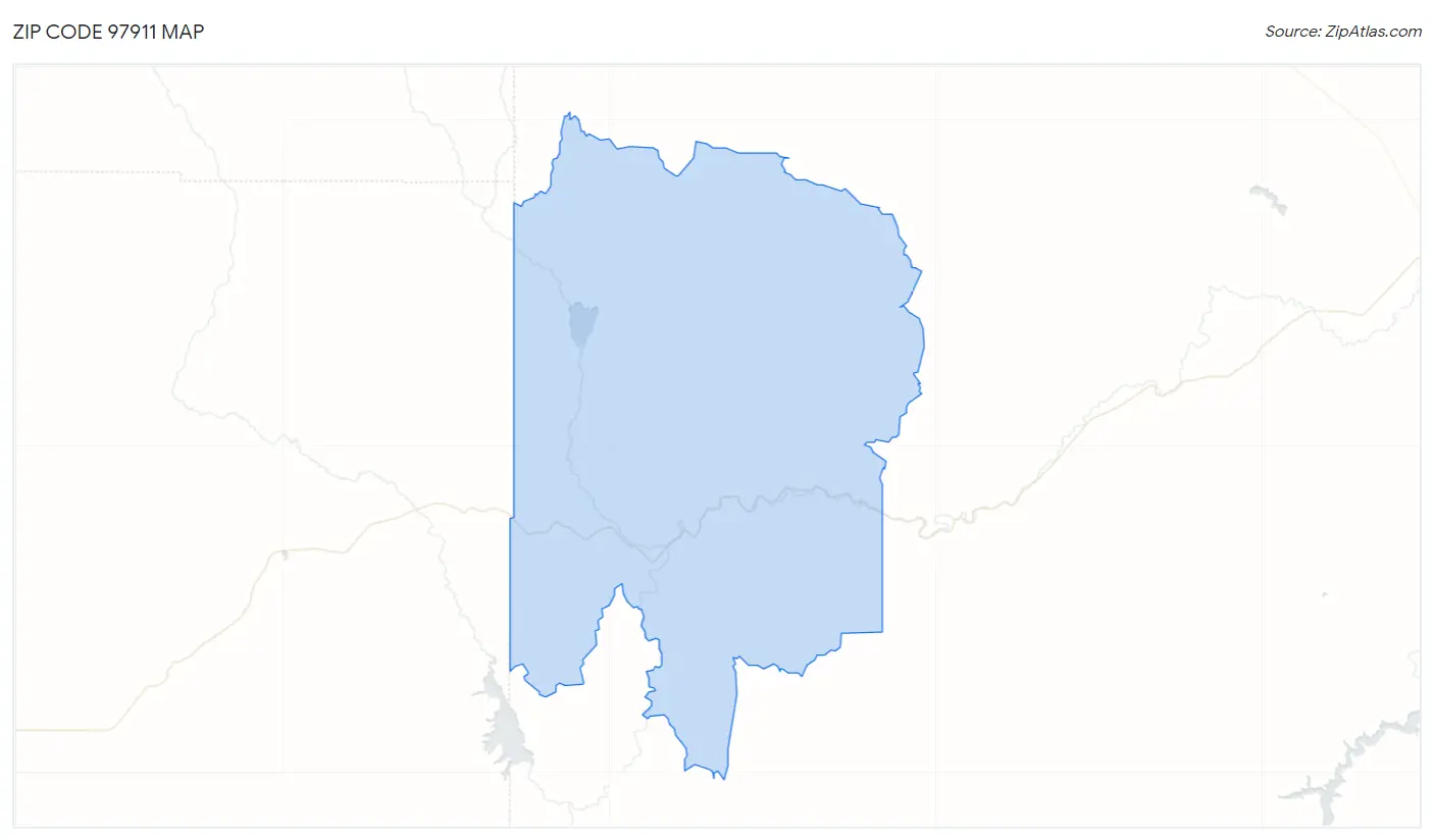 Zip Code 97911 Map