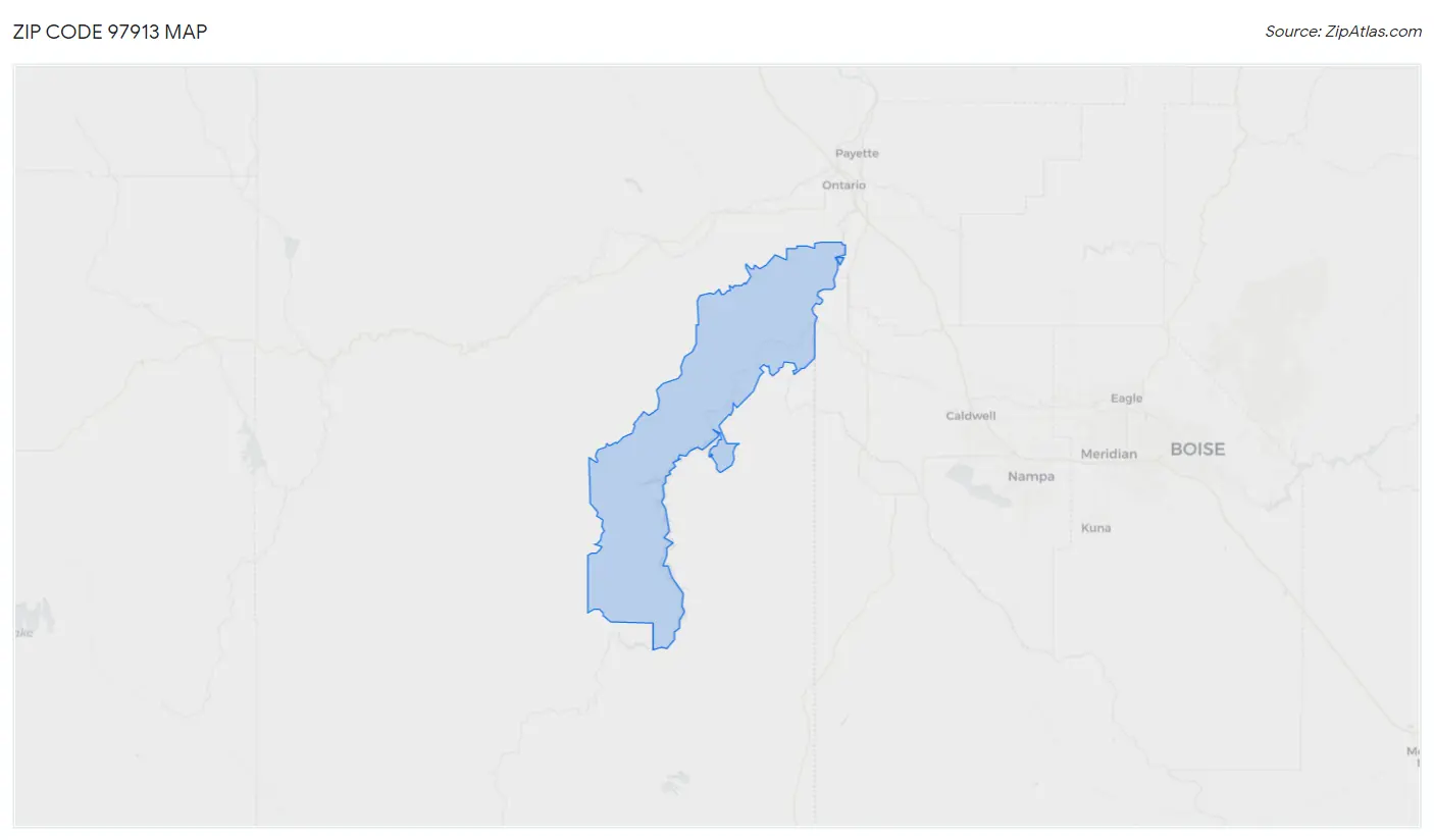 Zip Code 97913 Map