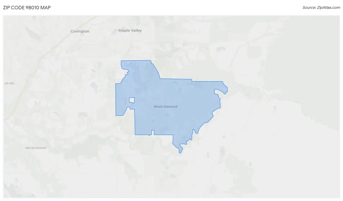 Zip Code 98010 Map