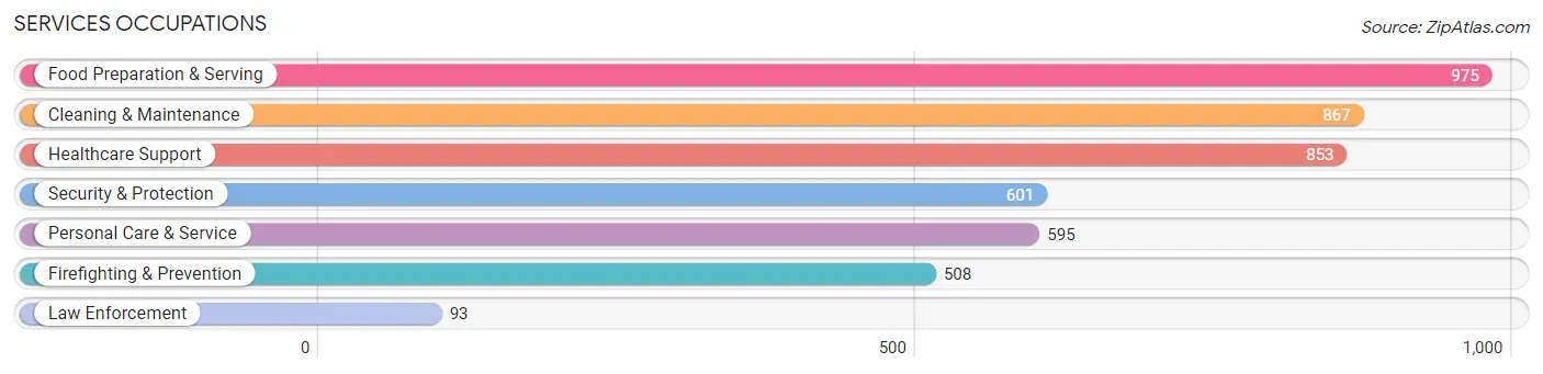 Services Occupations in Zip Code 98092