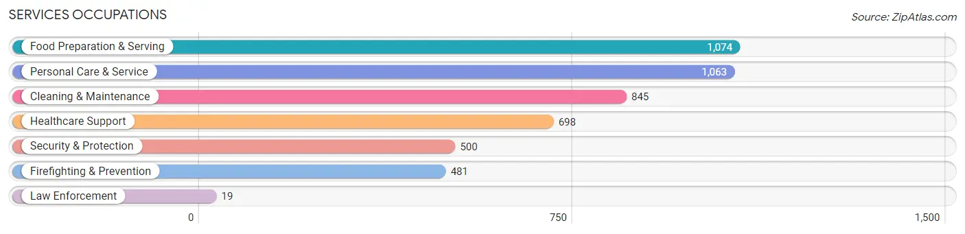 Services Occupations in Zip Code 98198