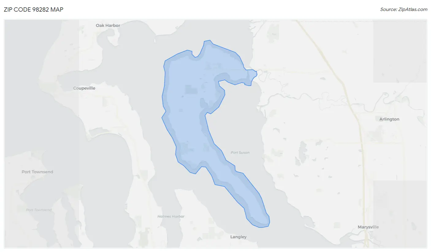 Zip Code 98282 Map