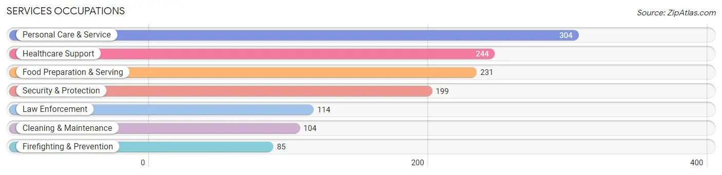 Services Occupations in Zip Code 98282