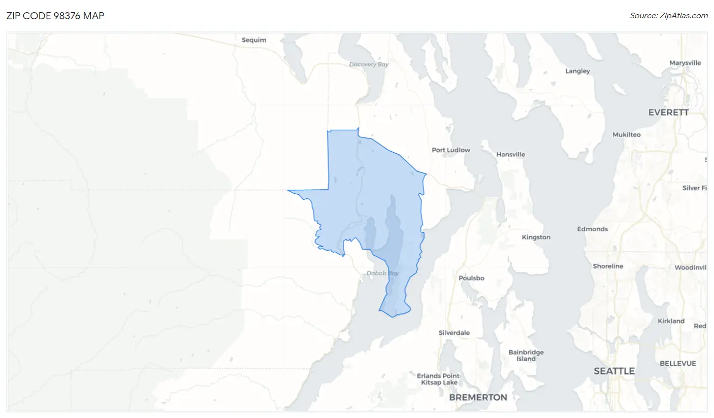 Zip Code 98376 Map