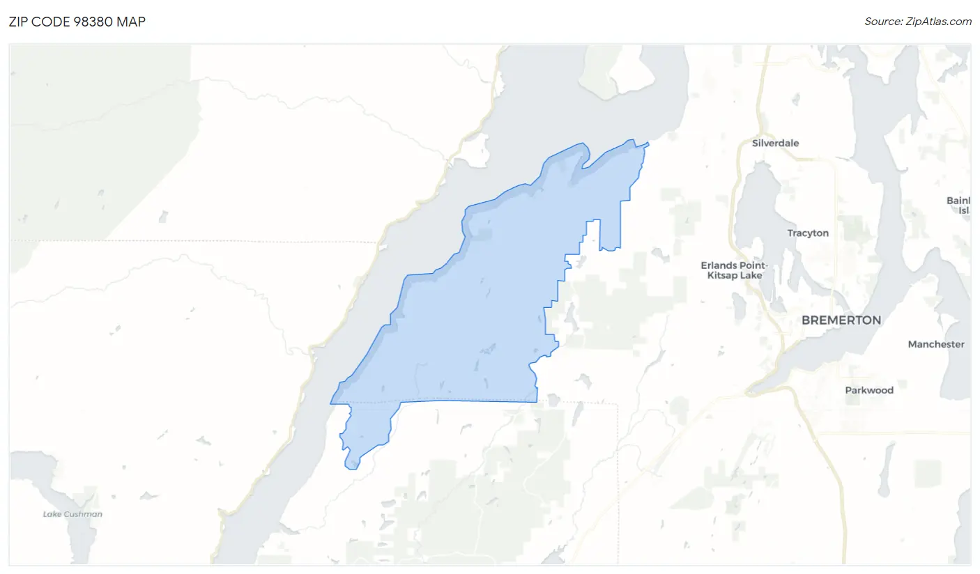 Zip Code 98380 Map