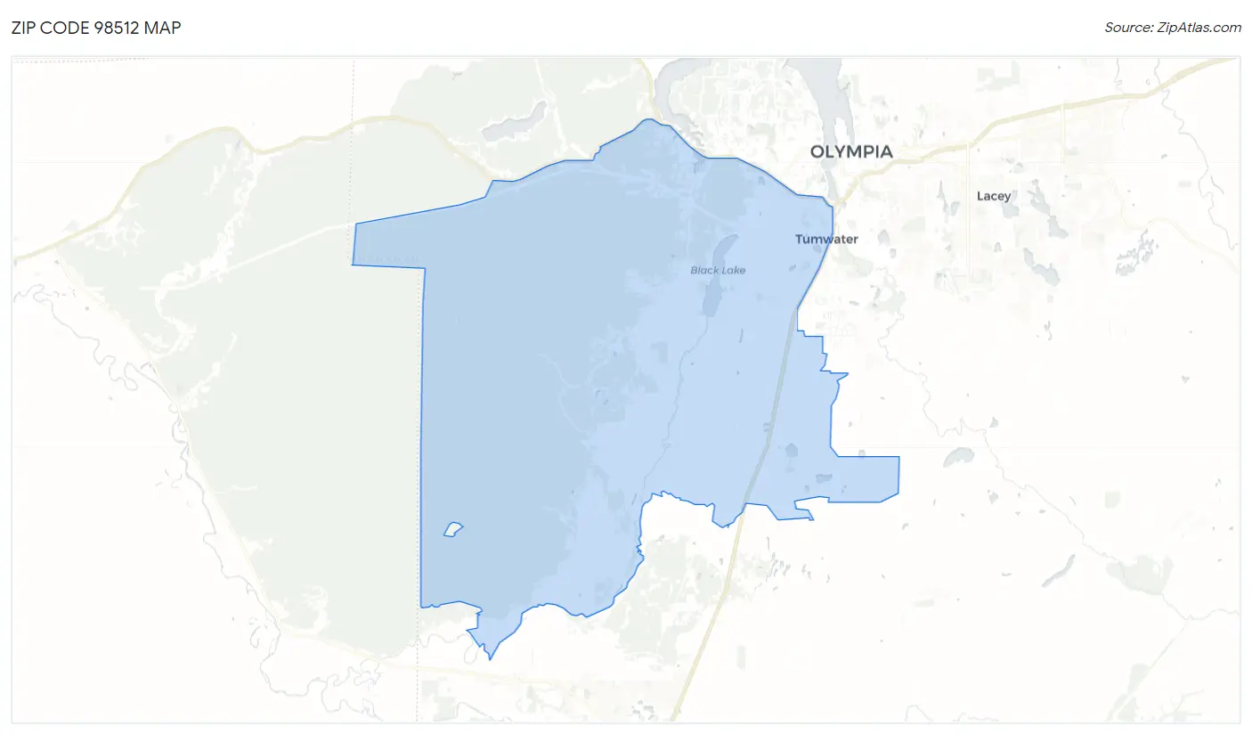 Zip Code 98512 Map