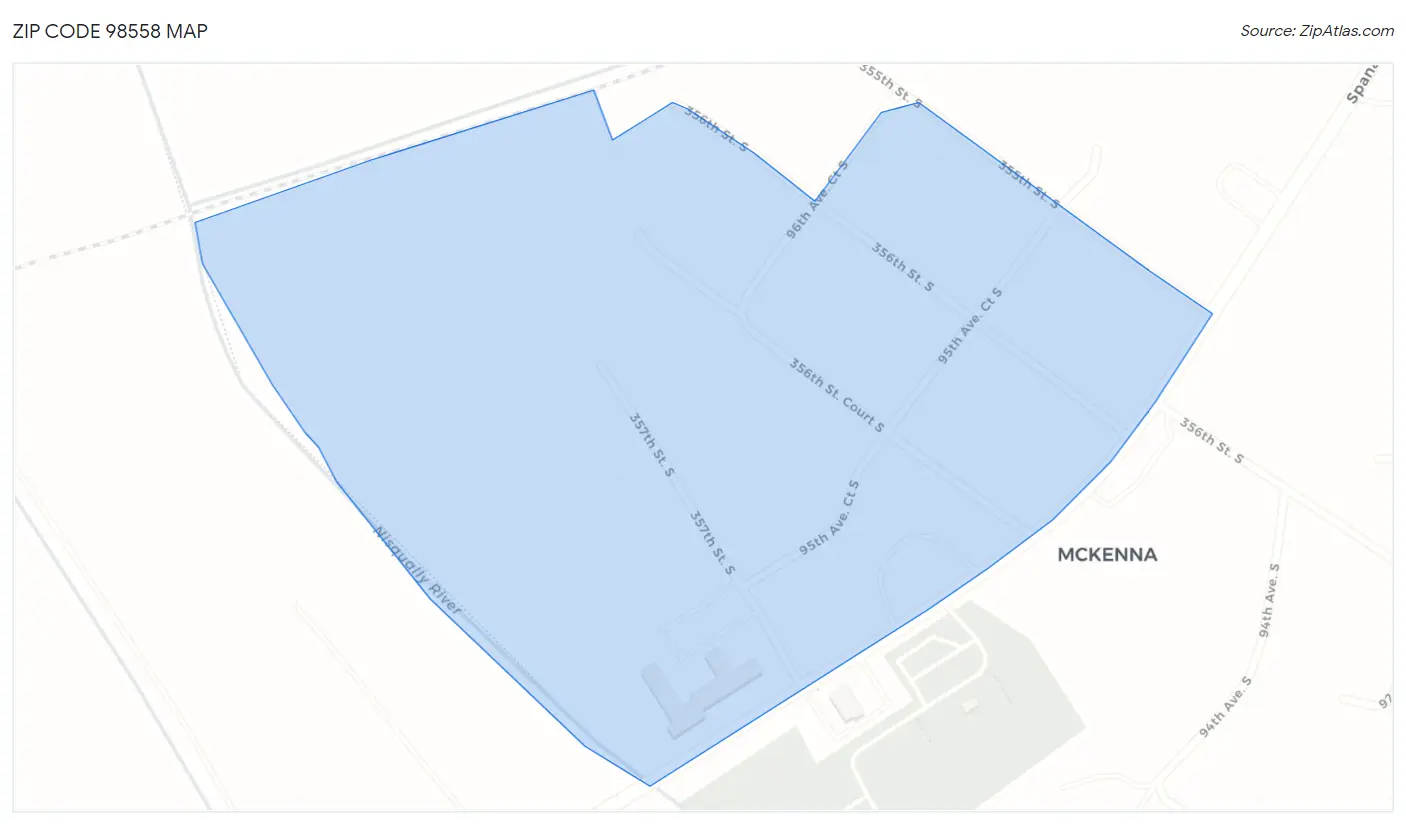 Zip Code 98558 Map