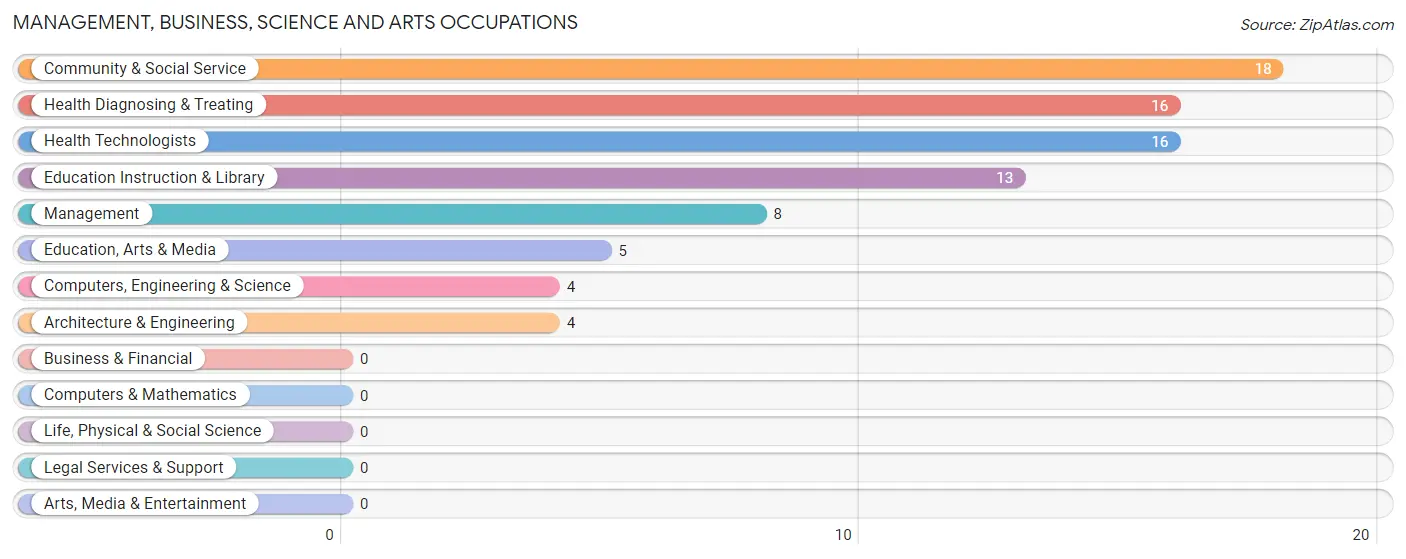 Management, Business, Science and Arts Occupations in Zip Code 98565