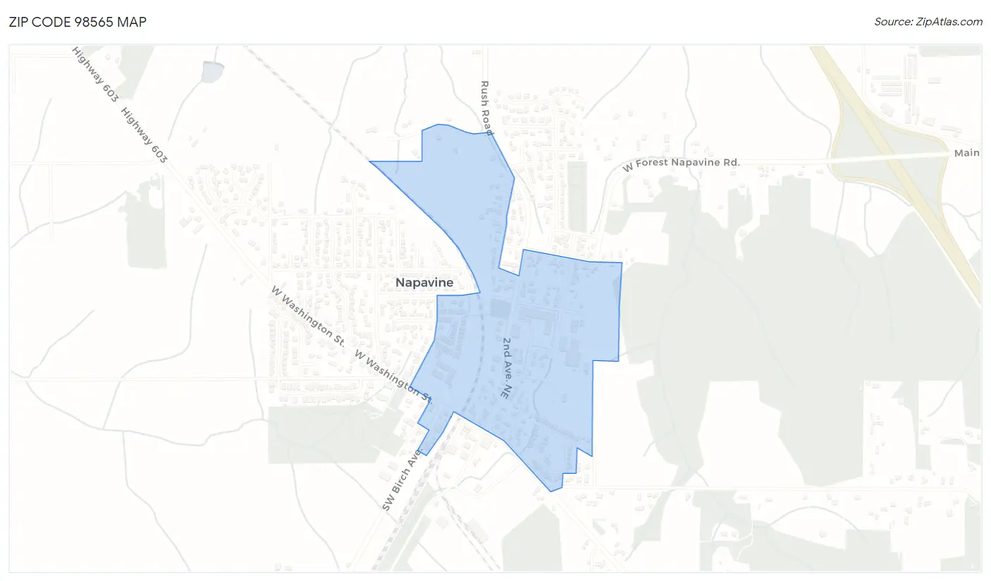 Zip Code 98565 Map