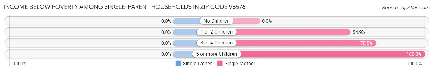 Income Below Poverty Among Single-Parent Households in Zip Code 98576
