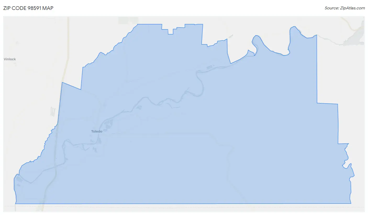 Zip Code 98591 Map