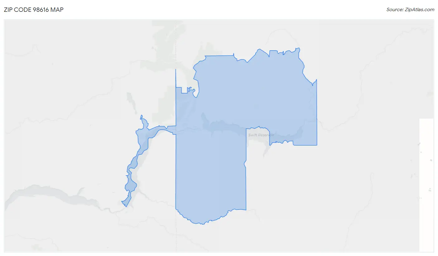 Zip Code 98616 Map