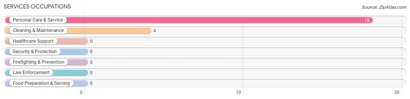 Services Occupations in Zip Code 98643