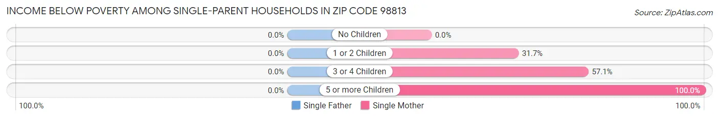 Income Below Poverty Among Single-Parent Households in Zip Code 98813