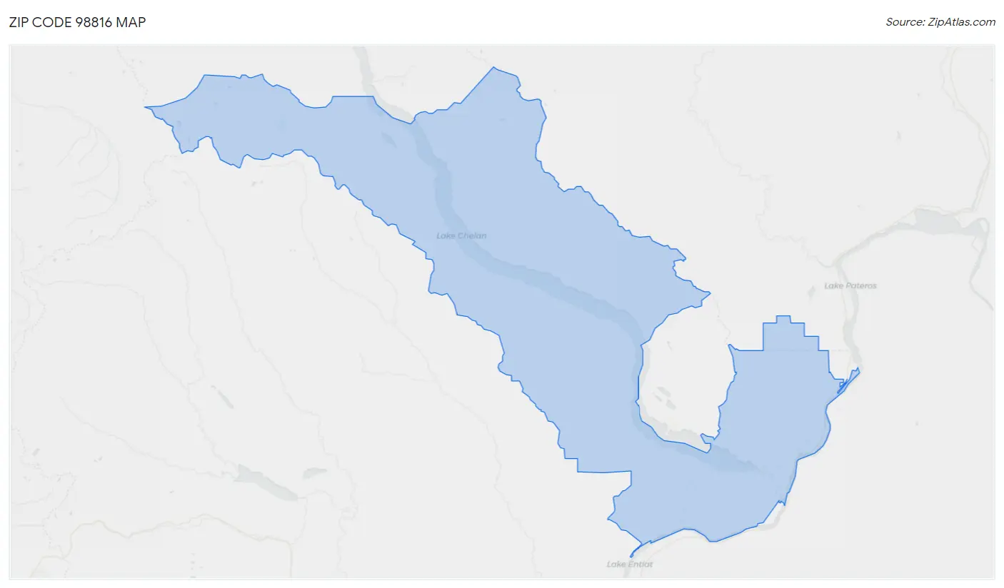 Zip Code 98816 Map