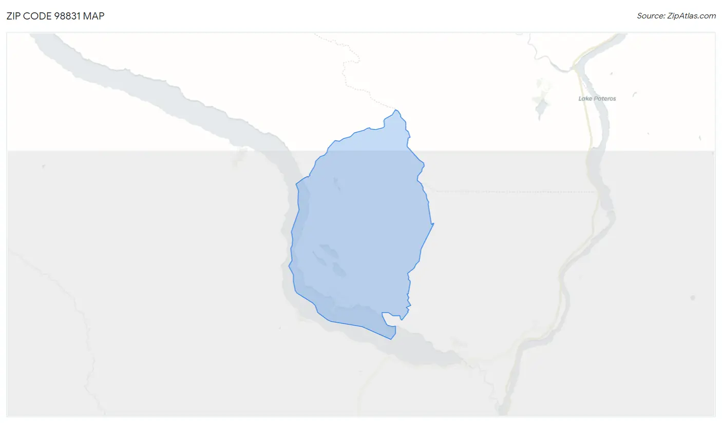 Zip Code 98831 Map