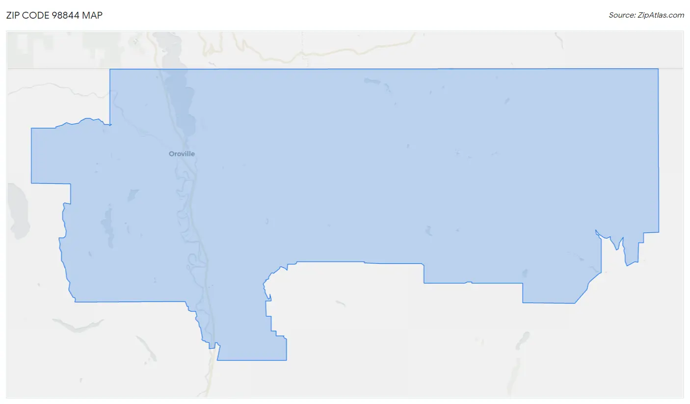 Zip Code 98844 Map