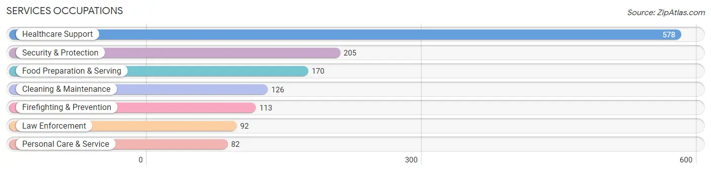 Services Occupations in Zip Code 99005