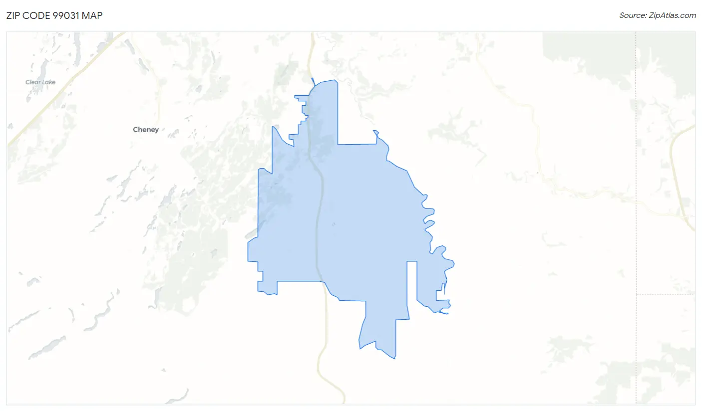 Zip Code 99031 Map