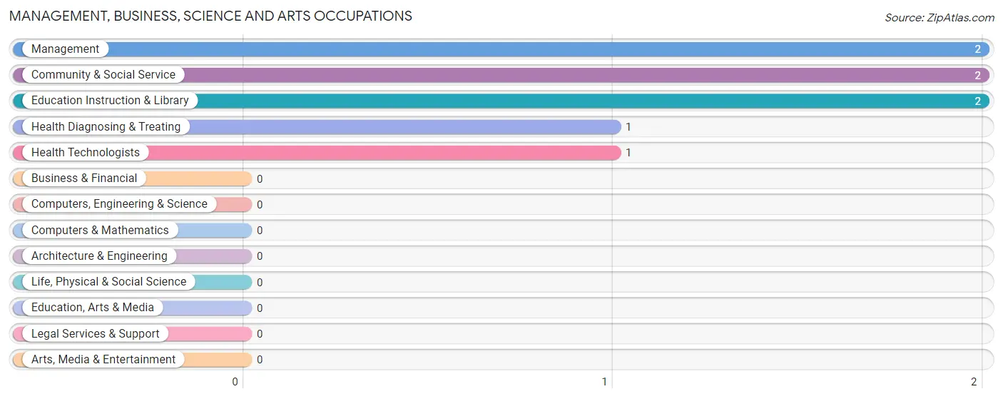 Management, Business, Science and Arts Occupations in Zip Code 99154