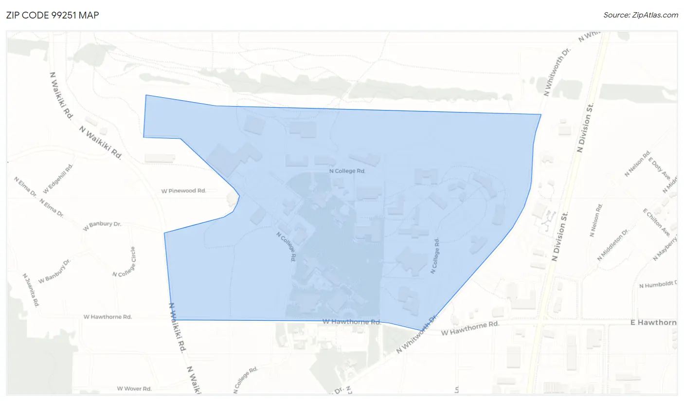 Zip Code 99251 Map