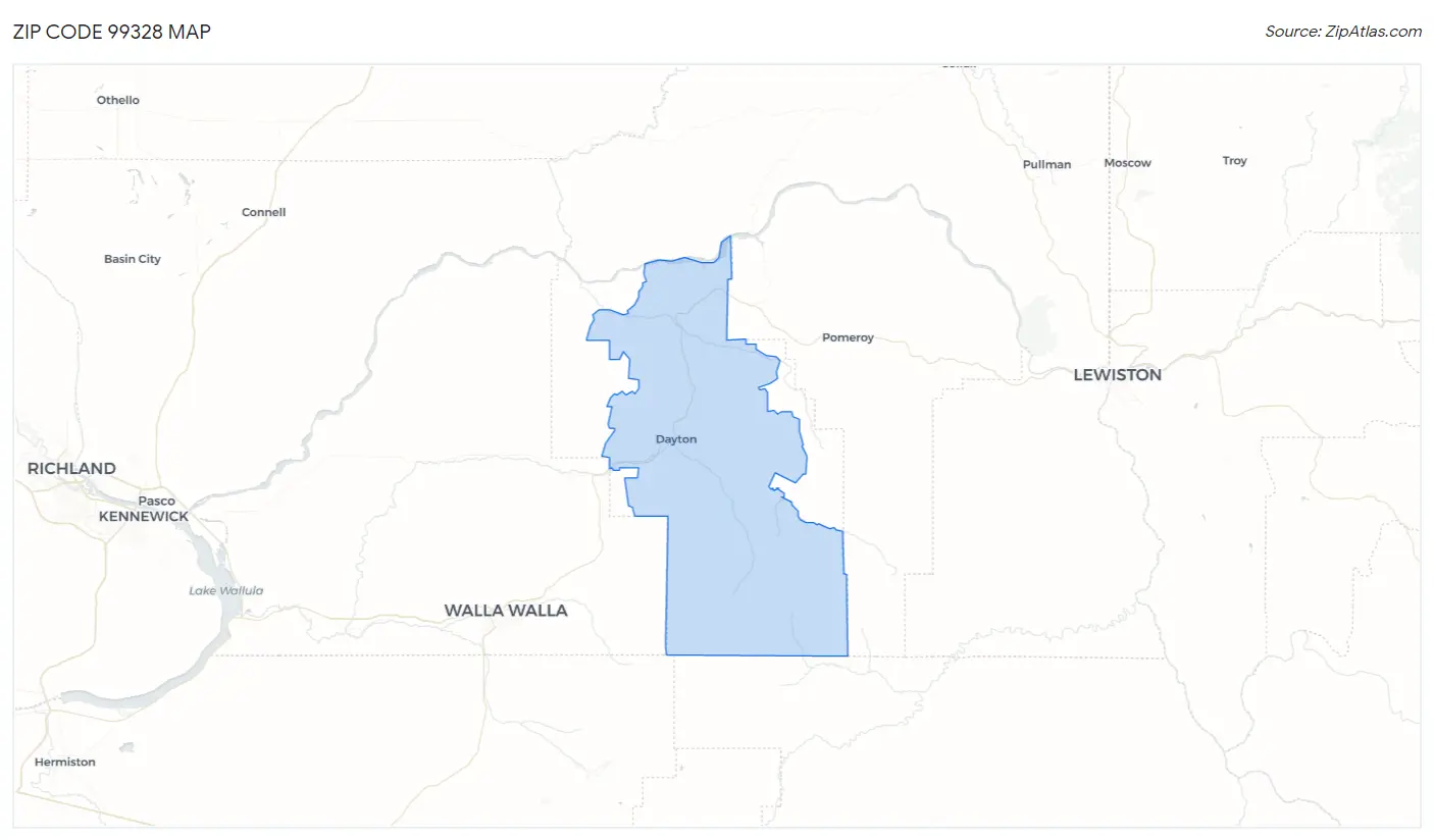 Zip Code 99328 Map