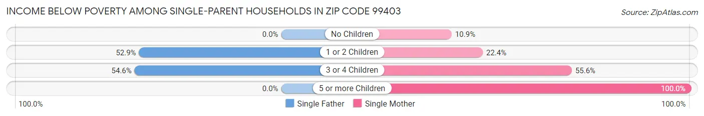 Income Below Poverty Among Single-Parent Households in Zip Code 99403