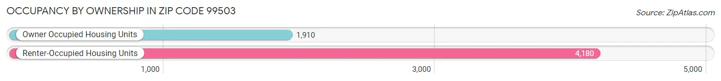Occupancy by Ownership in Zip Code 99503