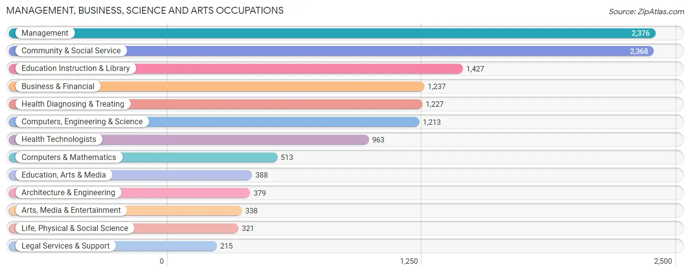 Management, Business, Science and Arts Occupations in Zip Code 99507