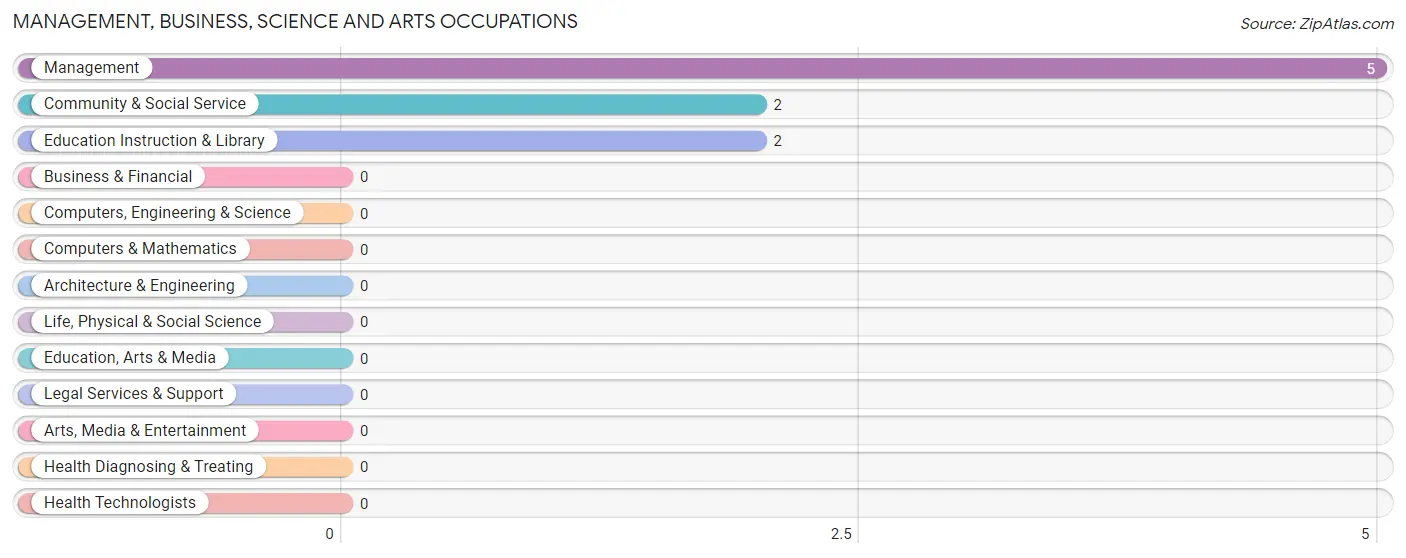 Management, Business, Science and Arts Occupations in Zip Code 99565