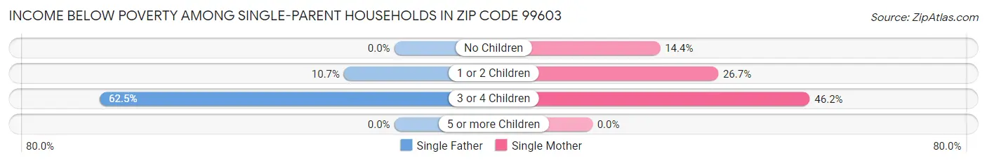 Income Below Poverty Among Single-Parent Households in Zip Code 99603