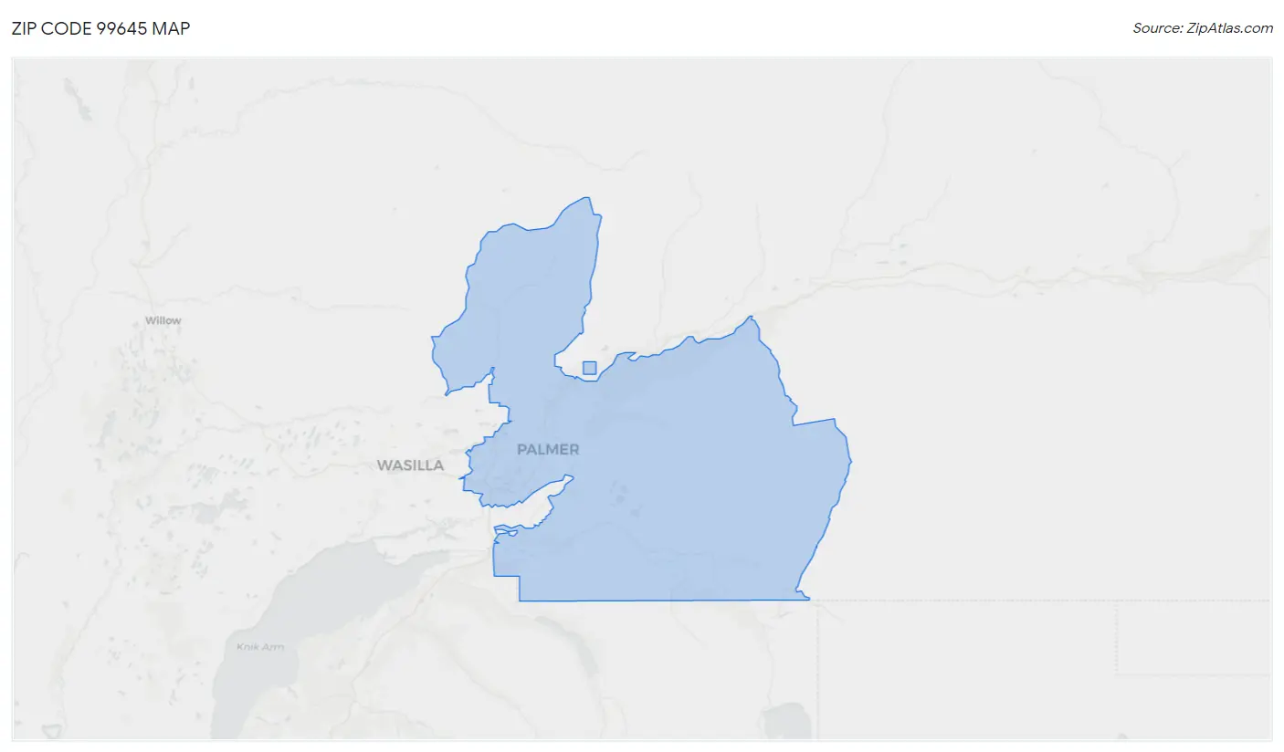 Zip Code 99645 Map