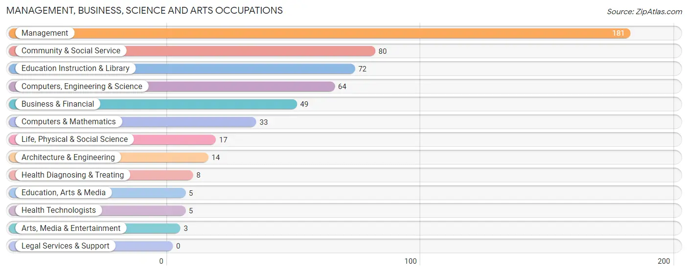 Management, Business, Science and Arts Occupations in Zip Code 99685