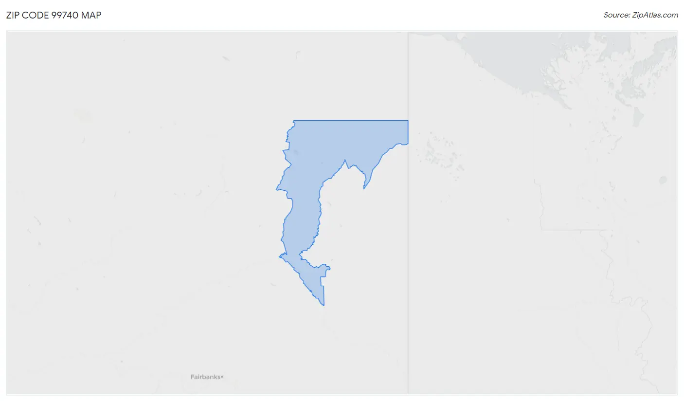 Zip Code 99740 Map