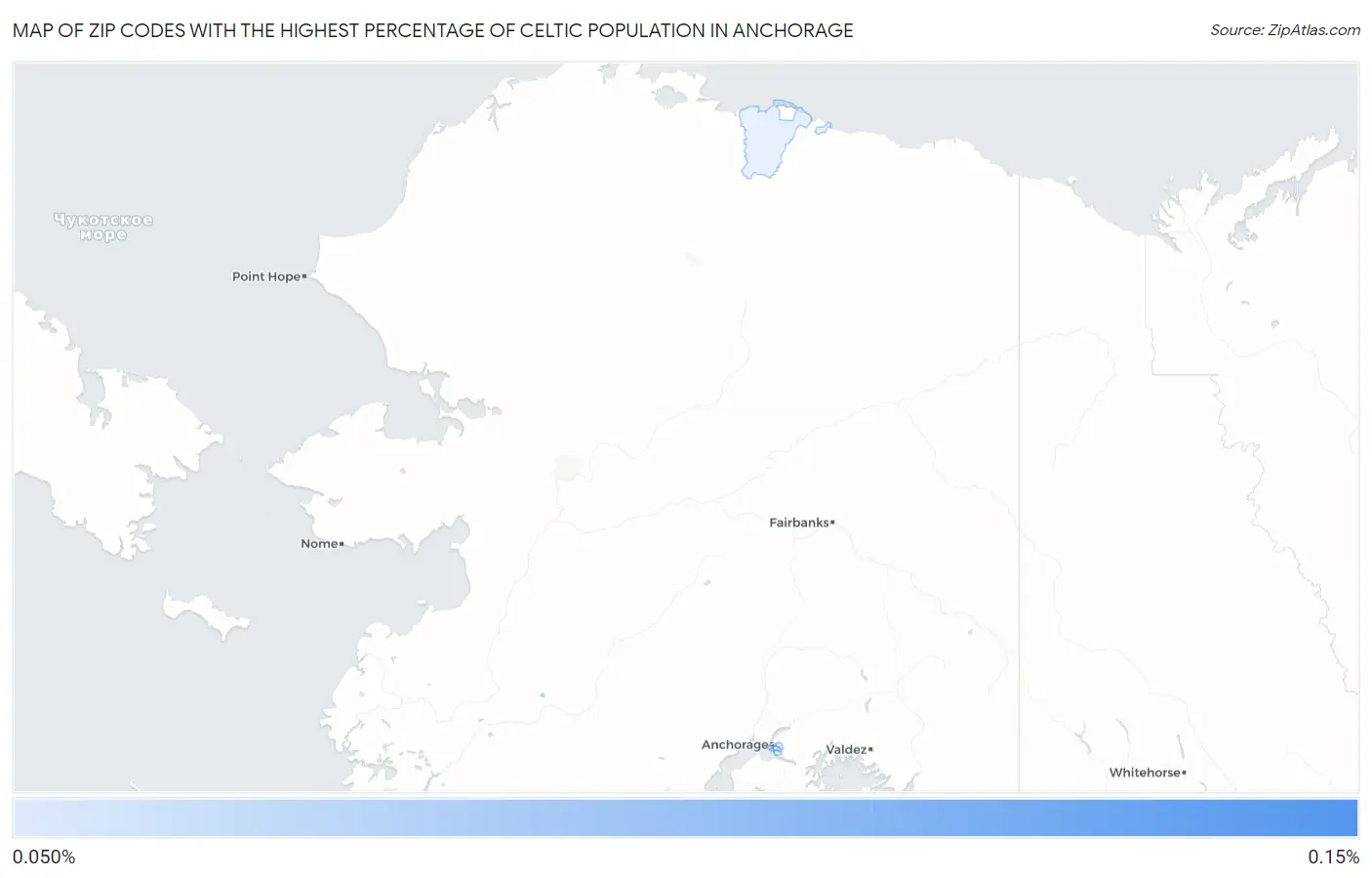 Zip Codes with the Highest Percentage of Celtic Population in Anchorage Map