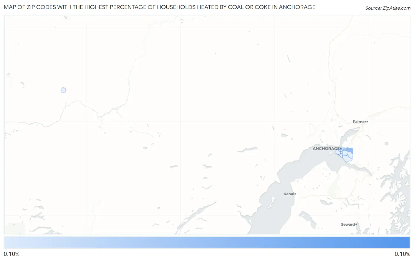 Zip Codes with the Highest Percentage of Households Heated by Coal or Coke in Anchorage Map