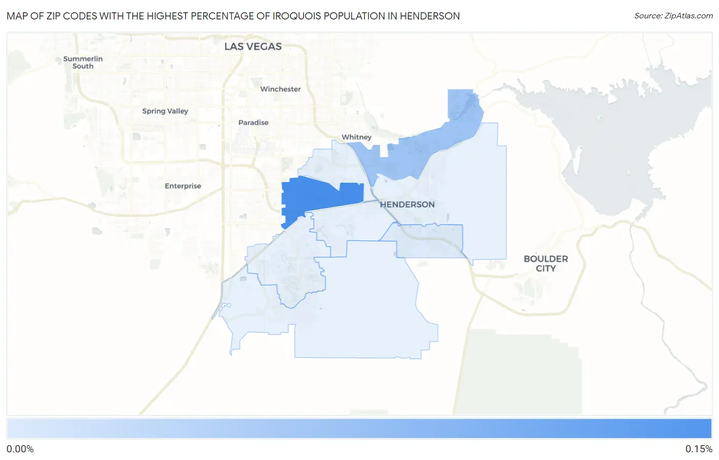 Zip Codes with the Highest Percentage of Iroquois Population in Henderson Map