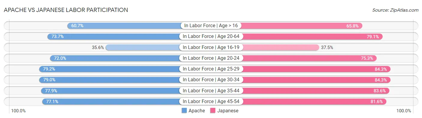Apache vs Japanese Labor Participation