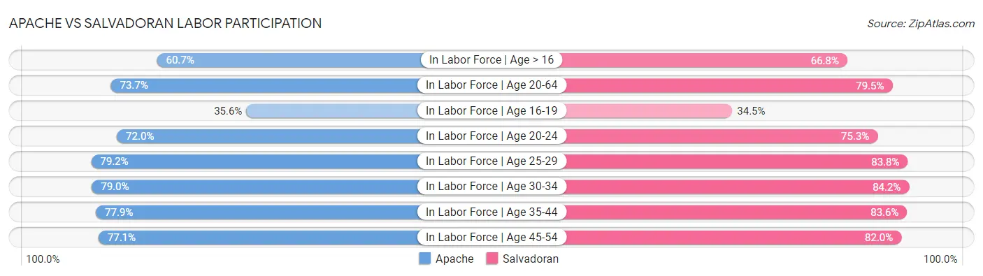 Apache vs Salvadoran Labor Participation