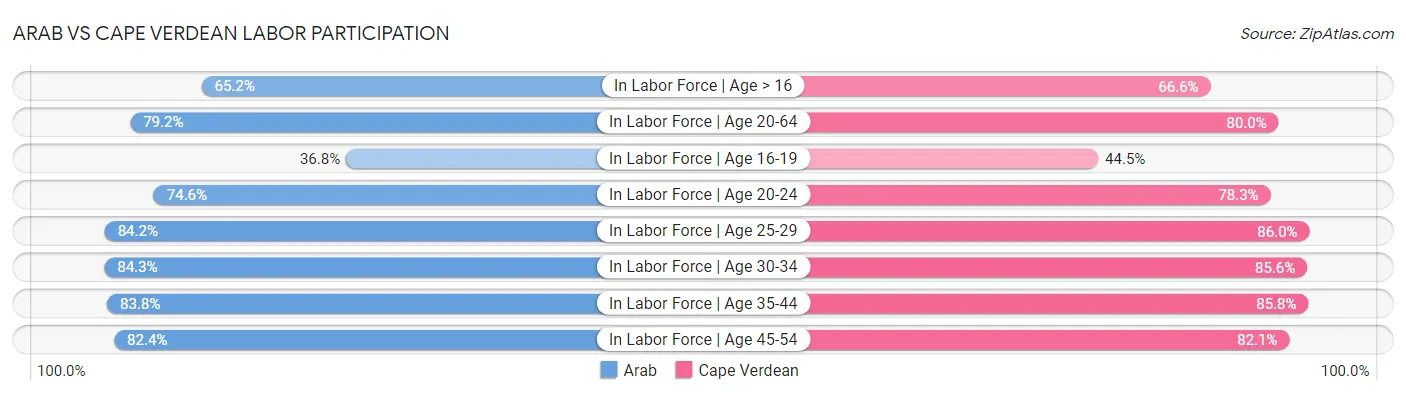 Arab vs Cape Verdean Labor Participation
