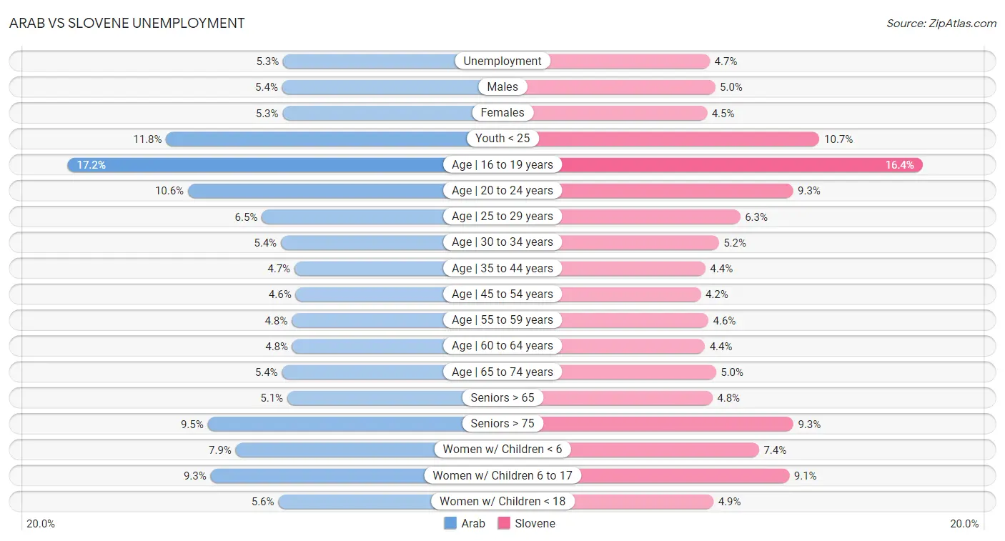 Arab vs Slovene Unemployment