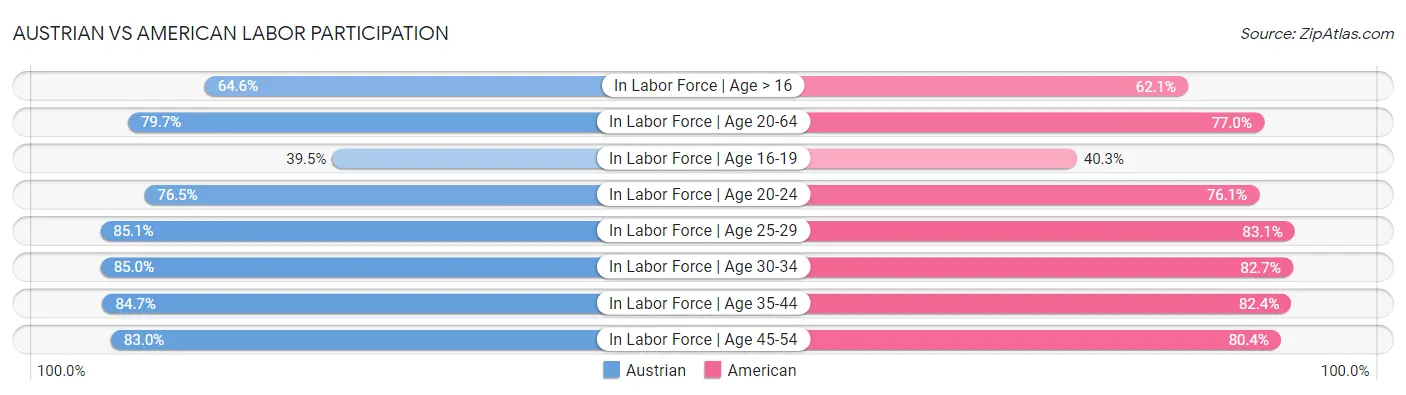 Austrian vs American Labor Participation