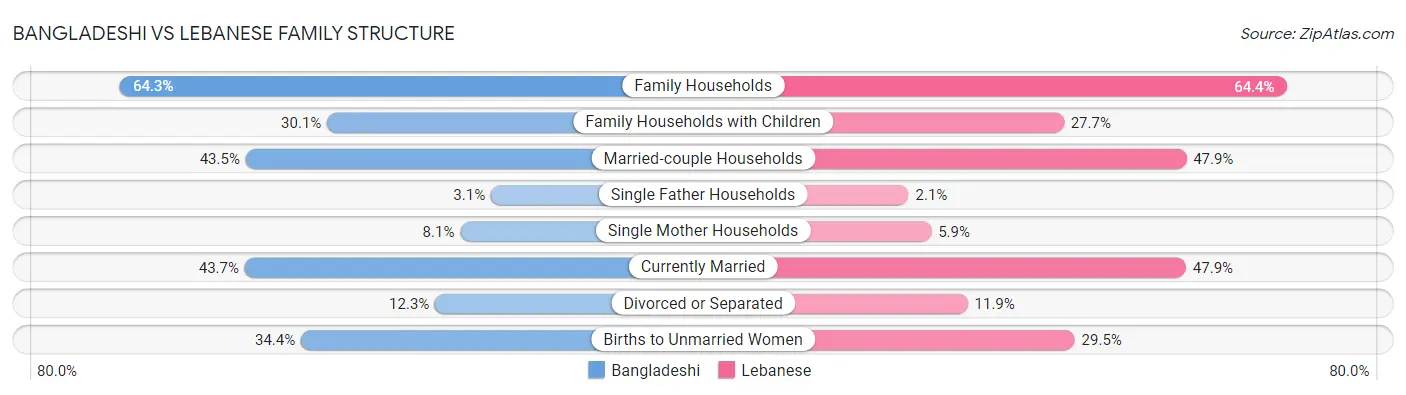 Bangladeshi vs Lebanese Family Structure