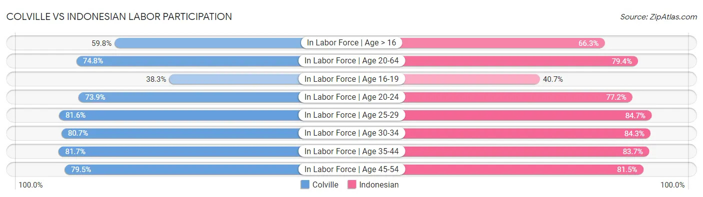 Colville vs Indonesian Labor Participation