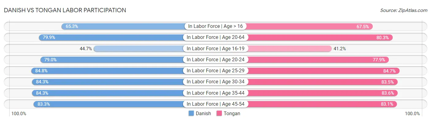 Danish vs Tongan Labor Participation